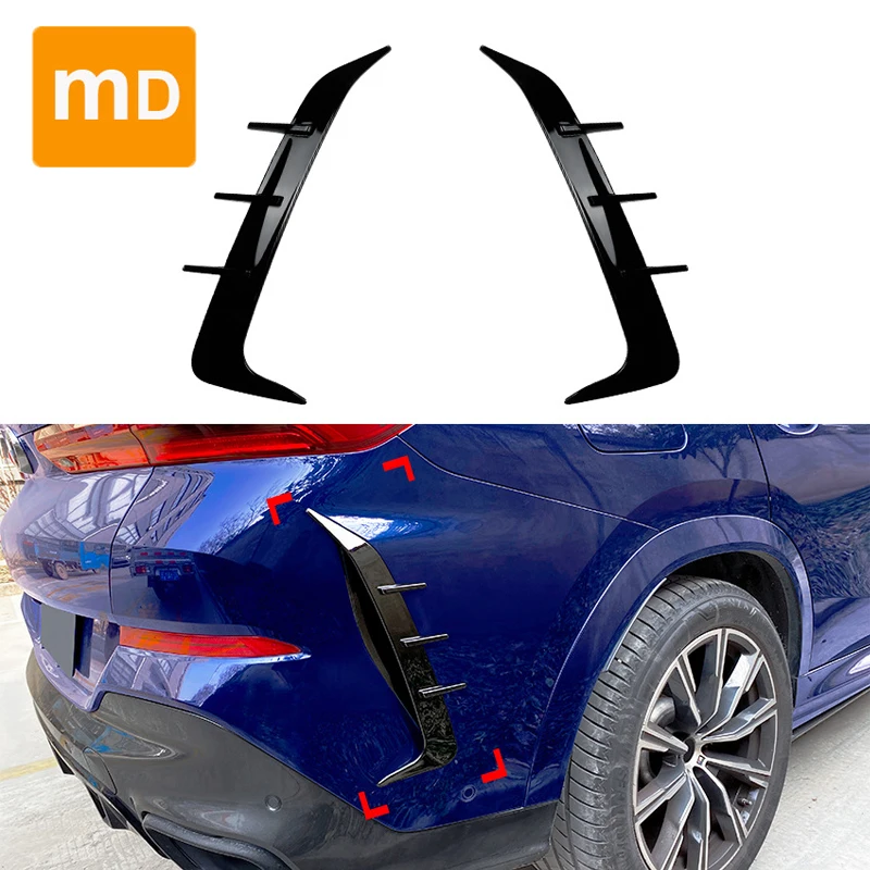 For 2019+ BMW X6 G06 Glossy Black Rear Bumper Decorative Fangs Body Kit Guard Car Accessories Upgrade
For 2019+ BMW X6 G06 Glossy Black Rear Bumper Decorative Fangs Body Kit Guard Car Accessories Upgrade