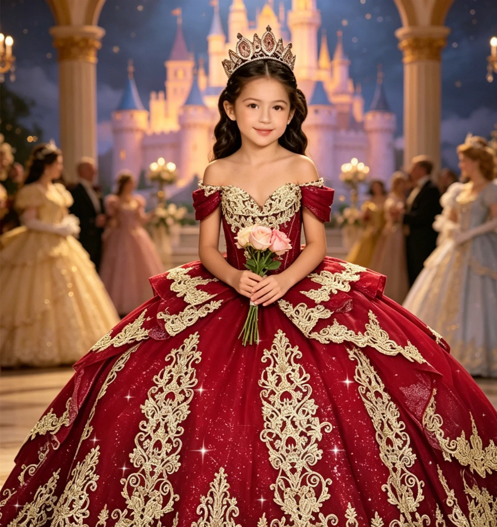 Luxury Flower Girl Dresses for Wedding Off Shoulder with Bow Lace Applique Kids Birthday First Communion Gowns Customized
Luxury Flower Girl Dresses for Wedding Off Shoulder with Bow Lace Applique Kids Birthday First Communion Gowns Customized