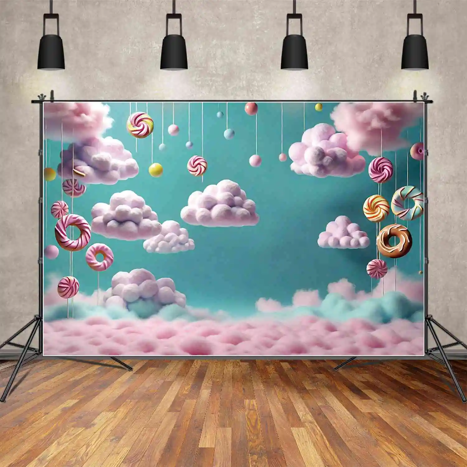 MOON.QG Сказочный фон Candyland день рождения детский леденец конфеты нить облака пончик фон пользовательские Фотообои
MOON.QG Сказочный фон Candyland день рождения детский леденец конфеты нить облака пончик фон пользовательские Фотообои
