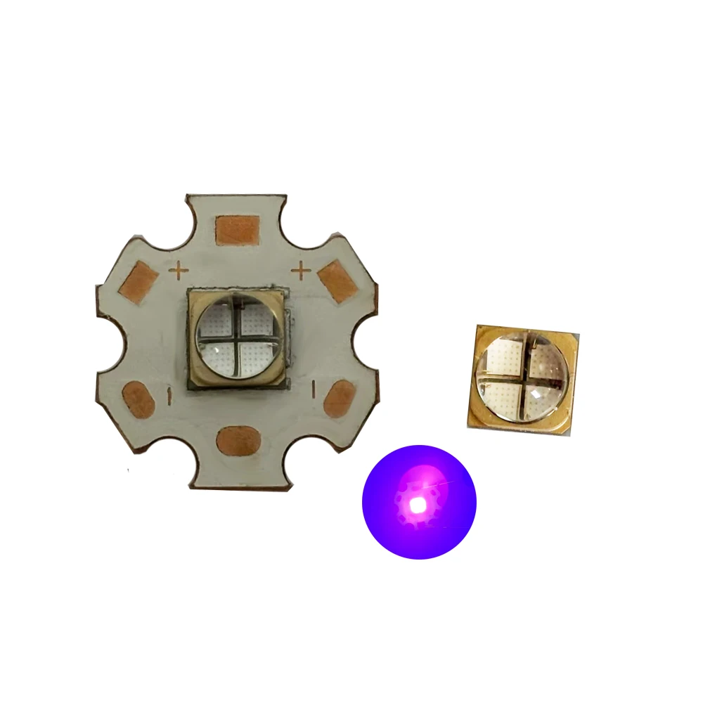 20W 6868UV 6V 395nm High Power Led for UV Curing Lamp
20W 6868UV 6V 395nm High Power Led for UV Curing Lamp