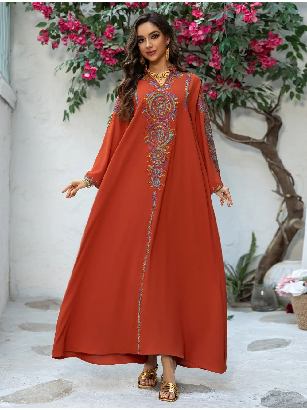 Ramadan Eid Muslim Dress for Women Embroidery Abaya Maxi Party Long Dresses Musulman Moroccan Kaftan Vestdidos Dubai robe 2025
Ramadan Eid Muslim Dress for Women Embroidery Abaya Maxi Party Long Dresses Musulman Moroccan Kaftan Vestdidos Dubai robe 2025