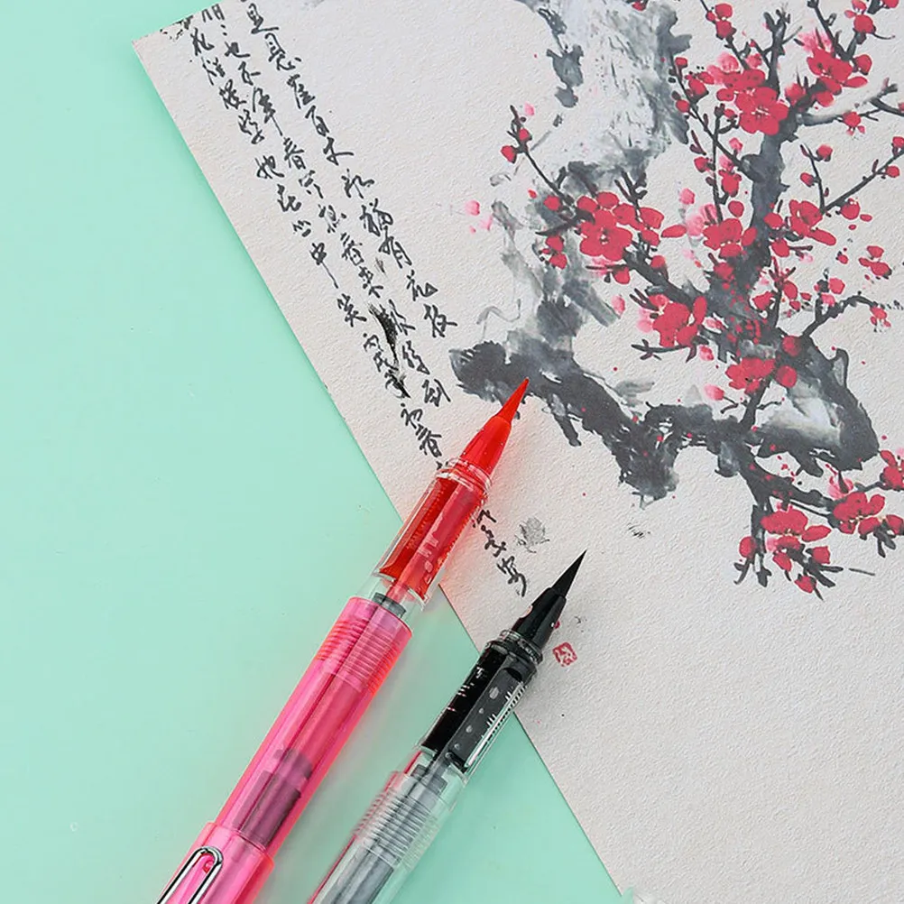 5Pcs Soft Tip Calligraphy Brush Pens Refillable Ergonomic Design for Kids Students Artists Chinese Painting Practice Writing
5Pcs Soft Tip Calligraphy Brush Pens Refillable Ergonomic Design for Kids Students Artists Chinese Painting Practice Writing
