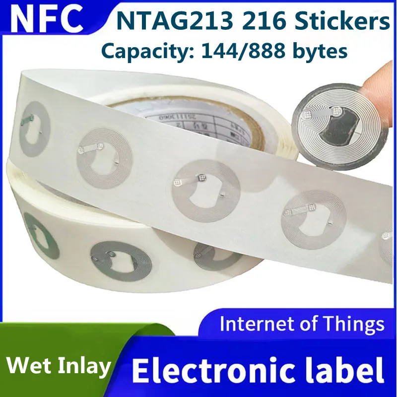 Ntag213 Ntag216 Self-adhesive NFC Sticker 13.56MHz ISO14443A electronic tag Universal NFC216 RFID Phone Adhesive Label
Ntag213 Ntag216 Self-adhesive NFC Sticker 13.56MHz ISO14443A electronic tag Universal NFC216 RFID Phone Adhesive Label