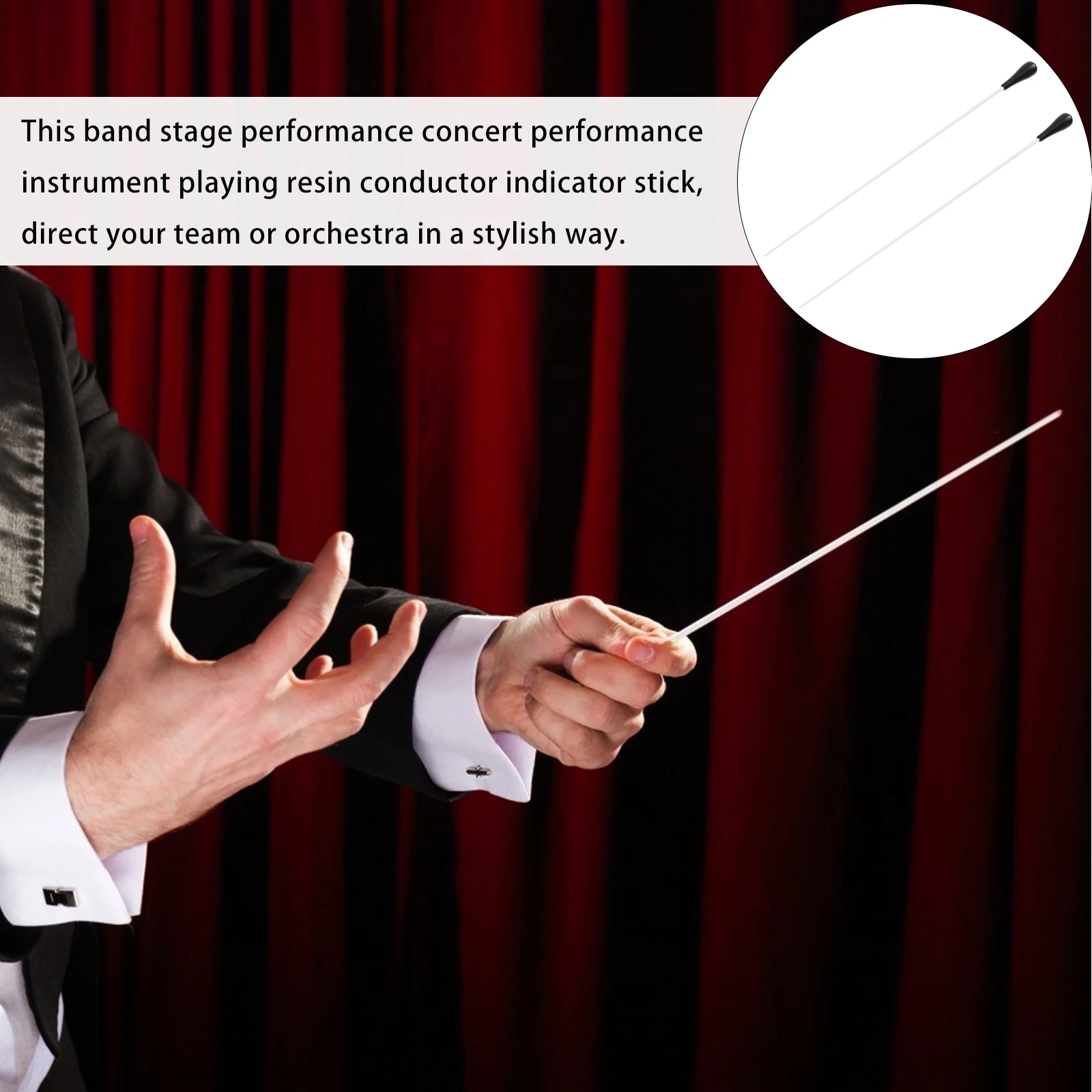 2Pcs Resin Music Professional Conducting Stick for Band Performance Outdoor Show Concert Utility Part Music
2Pcs Resin Music Professional Conducting Stick for Band Performance Outdoor Show Concert Utility Part Music