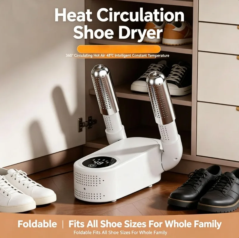 Foldable Shoe Dryer, Portable Household Shoe Drying Device, Dual Wet & Dry Use, Fully Automatic Shoe Warmer
Foldable Shoe Dryer, Portable Household Shoe Drying Device, Dual Wet & Dry Use, Fully Automatic Shoe Warmer