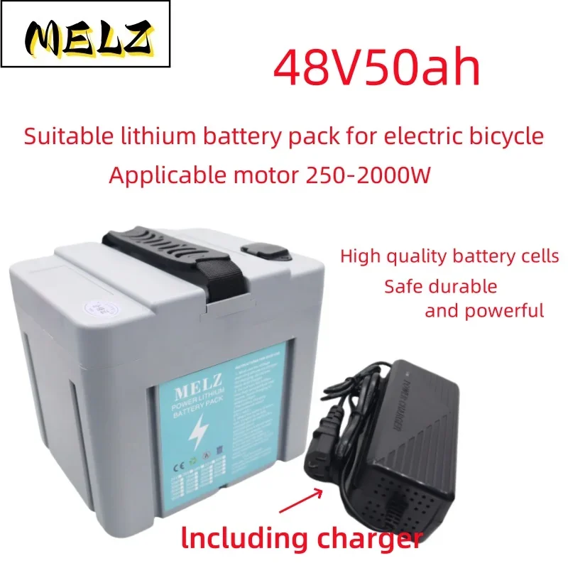 The new national standard 48V50Ah is suitable for 250-2000W 18650 lithium battery packs, large capacity batteries+54.6V chargers
The new national standard 48V50Ah is suitable for 250-2000W 18650 lithium battery packs, large capacity batteries+54.6V chargers