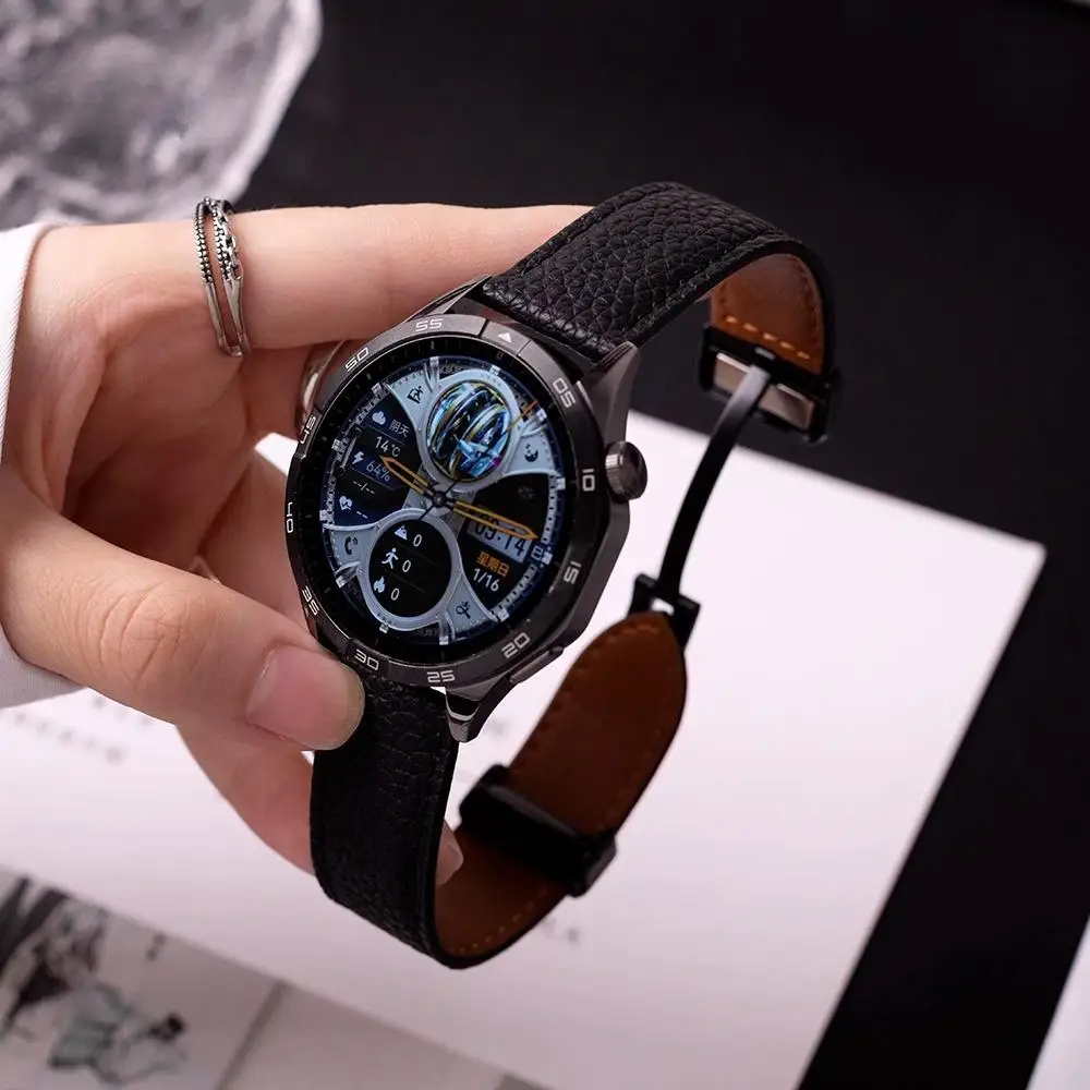 for HUAWEI gt5 Watch Band Lychee leather 22mm WATCHGT5Pro magnetic buckle New wristband Huawei Sports watch GT4/3/2Pro 46 dial
for HUAWEI gt5 Watch Band Lychee leather 22mm WATCHGT5Pro magnetic buckle New wristband Huawei Sports watch GT4/3/2Pro 46 dial