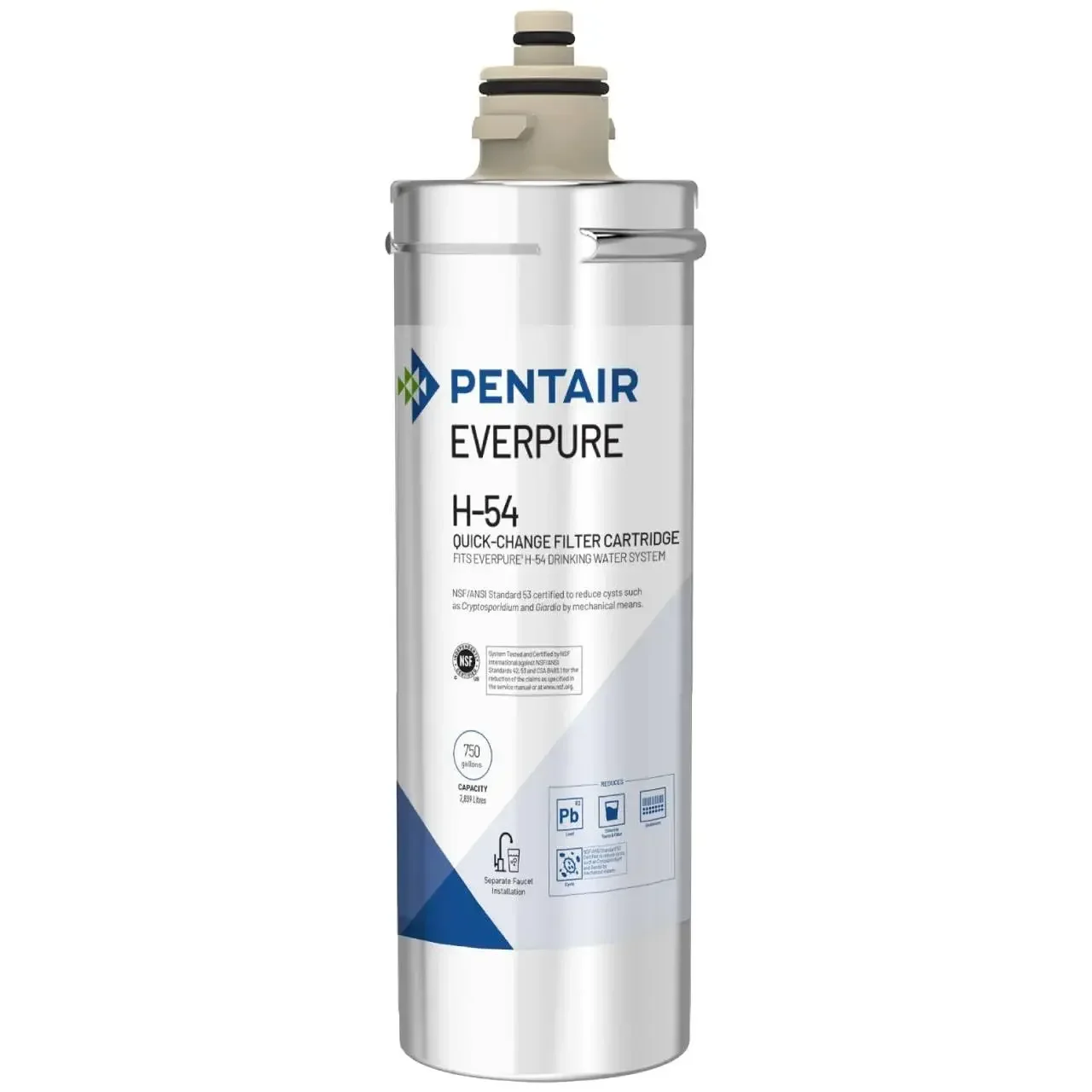 Pentair H-54 Quick-Change Replacement Cartridge, EV925268, NSF Certified to Reduce Lead, For Use in H-54 Drinking Water System,
Pentair H-54 Quick-Change Replacement Cartridge, EV925268, NSF Certified to Reduce Lead, For Use in H-54 Drinking Water System,