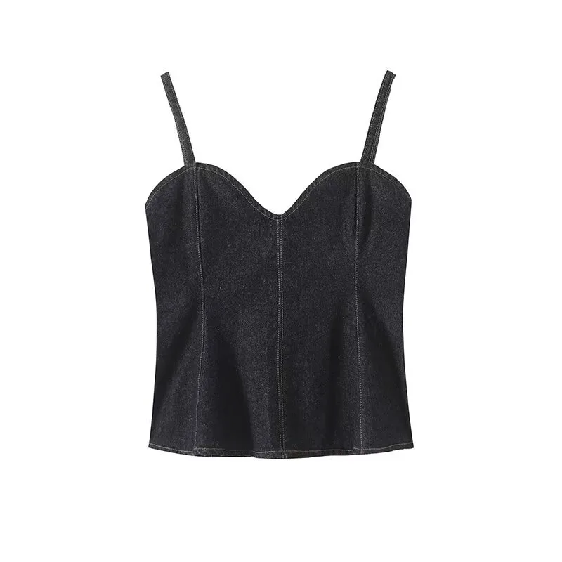 TRAFZR Denim Women's Tube Top With Open Back Streetwear Casual Tops for Woman Summer Harajuku Fashion Y2k Bustier Corset Crop
TRAFZR Denim Women's Tube Top With Open Back Streetwear Casual Tops for Woman Summer Harajuku Fashion Y2k Bustier Corset Crop
