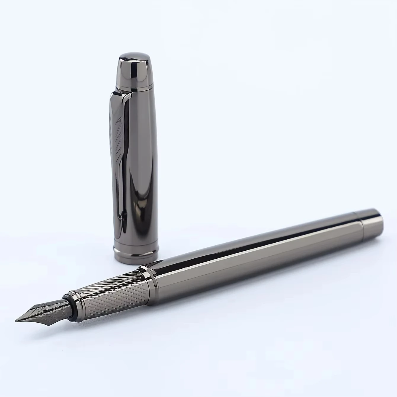 1 Pc Silver Gray High-end Business Metal Pen Lridium Pen Tip Medium size 0.5mm For School Classroom Office Daily Writing
1 Pc Silver Gray High-end Business Metal Pen Lridium Pen Tip Medium size 0.5mm For School Classroom Office Daily Writing