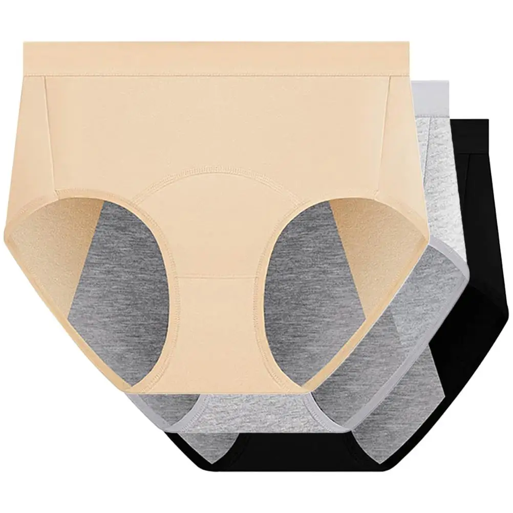 3 Pcs Physiological Pants High Waist Anti Leak Cotton Women Underwear Black Gray Beige M Comfortable Breathing Ladies Briefs
3 Pcs Physiological Pants High Waist Anti Leak Cotton Women Underwear Black Gray Beige M Comfortable Breathing Ladies Briefs