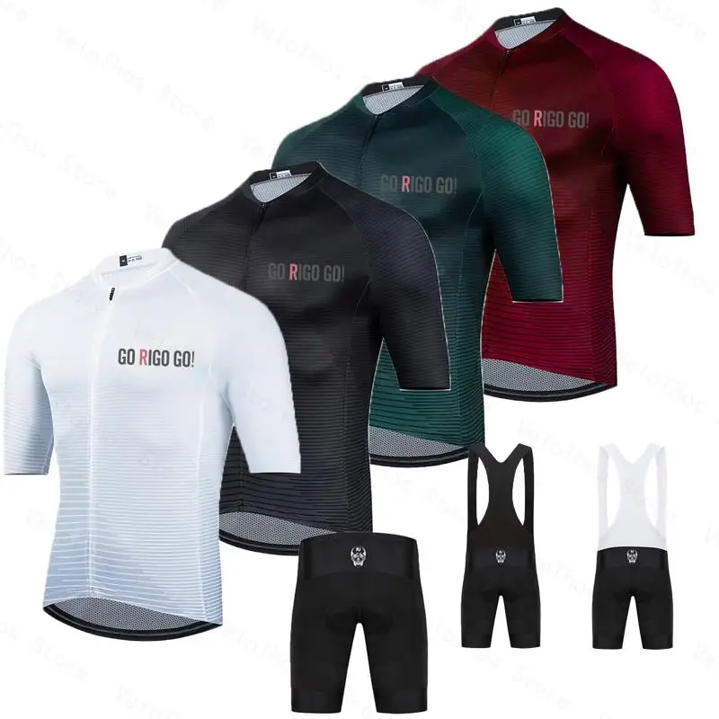 go rigo go Cycling Set Short sleeve Jersey and Bib Shorts Pro Race Men Summer Breathable Bicycle Clothing Suit MTB Ropa Maillot
go rigo go Cycling Set Short sleeve Jersey and Bib Shorts Pro Race Men Summer Breathable Bicycle Clothing Suit MTB Ropa Maillot