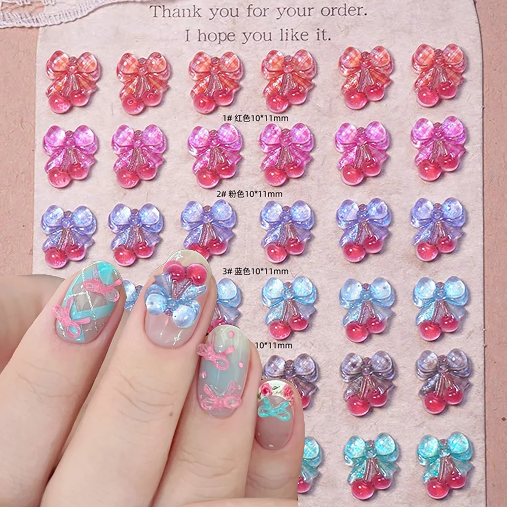 50pcs Korean Kawaii Plaid Bowknot Cherry Nail Charms 3D 9x11mm Mixed Flatback Cherry Ribbon Bows Nail Parts DIY Crafts Nail Deco
50pcs Korean Kawaii Plaid Bowknot Cherry Nail Charms 3D 9x11mm Mixed Flatback Cherry Ribbon Bows Nail Parts DIY Crafts Nail Deco