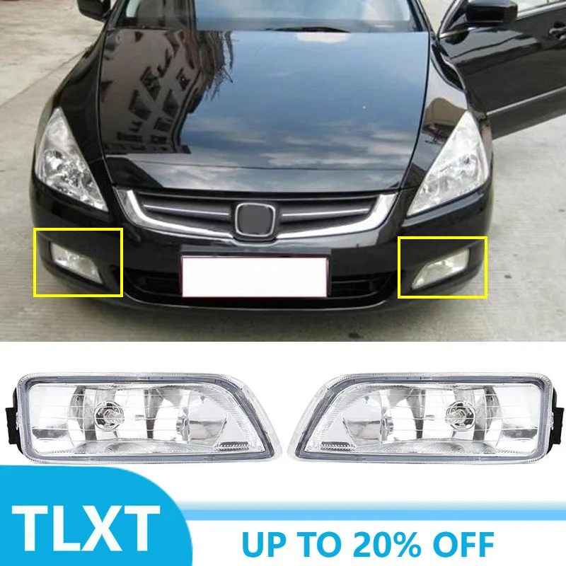 2Pcs Car Front Bumper Fog Lights Direct Replacement Accessories Fog Lamp With H11 Bulbs Fit For Honda Accord 2003-2007 4 Doors
2Pcs Car Front Bumper Fog Lights Direct Replacement Accessories Fog Lamp With H11 Bulbs Fit For Honda Accord 2003-2007 4 Doors