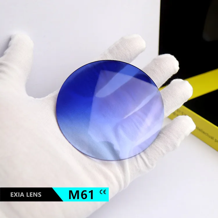 EXIA Lens M61 Sun Glasses Lenses MR-8 1.61 UV400 SHMC Blue Gradient Colors Base Curve 3 Fit for Rimless Eyewear
EXIA Lens M61 Sun Glasses Lenses MR-8 1.61 UV400 SHMC Blue Gradient Colors Base Curve 3 Fit for Rimless Eyewear