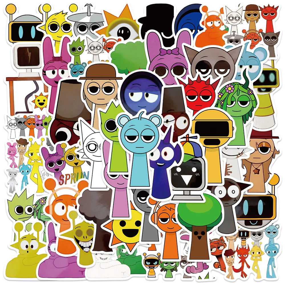 10/30/50pcs Funny Incredibox Sprunki Stickers Anime Decals Toy DIY Motorcycle Phone Suitcase Guitar Cool Cartoon Sticker for Kid
10/30/50pcs Funny Incredibox Sprunki Stickers Anime Decals Toy DIY Motorcycle Phone Suitcase Guitar Cool Cartoon Sticker for Kid