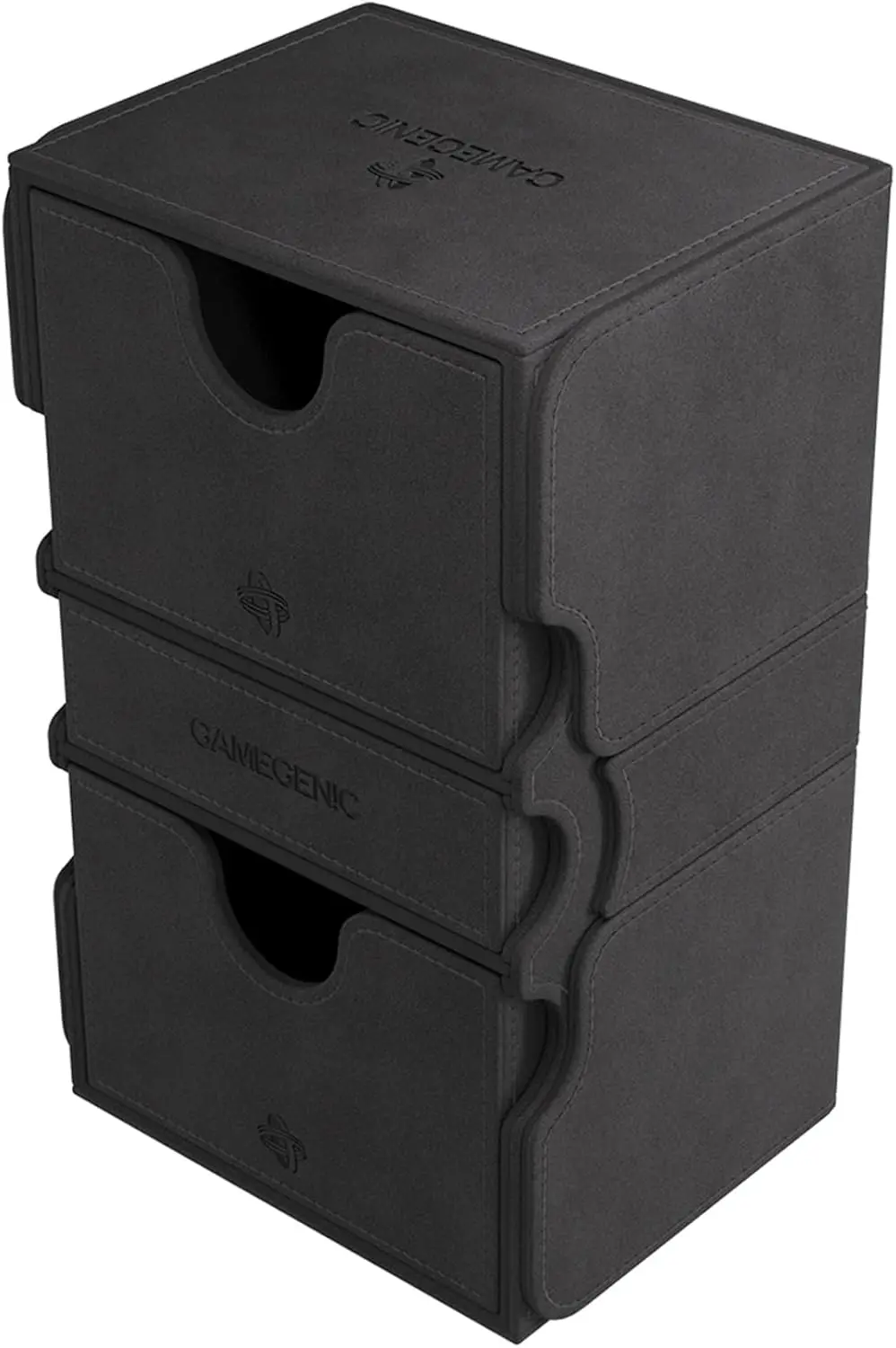 Double-Sleeved Card Storage Box Holds 200+ Cards with Accessories Drawer, Black
Double-Sleeved Card Storage Box Holds 200+ Cards with Accessories Drawer, Black
