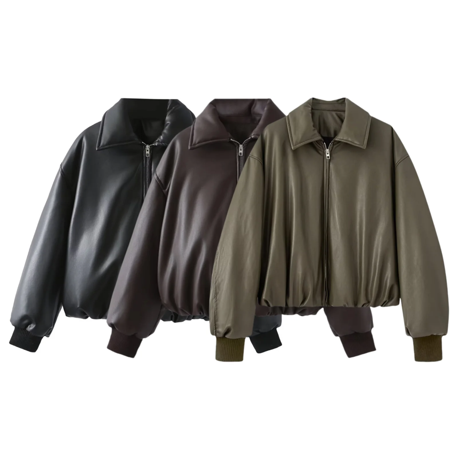 BSK&TRAF2025 Autumn New Women's Retro Imitation Leather Bread Clothes Loose Thick Warm Cotton Clothes Short Coat Jacket
BSK&TRAF2025 Autumn New Women's Retro Imitation Leather Bread Clothes Loose Thick Warm Cotton Clothes Short Coat Jacket
