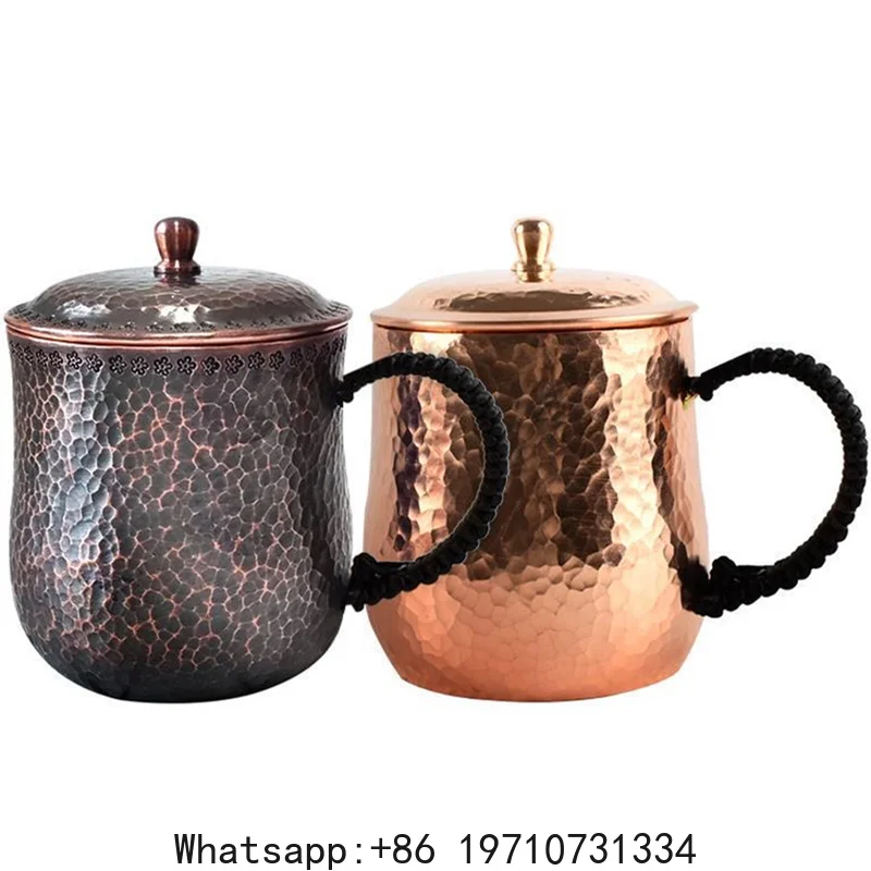 Handcrafted Pure Copper Beer Coffee Cup, Milk Mug, Retro Weave Handle, Thickened 500 ml Water Drinking Cups, Couple Gifts
Handcrafted Pure Copper Beer Coffee Cup, Milk Mug, Retro Weave Handle, Thickened 500 ml Water Drinking Cups, Couple Gifts