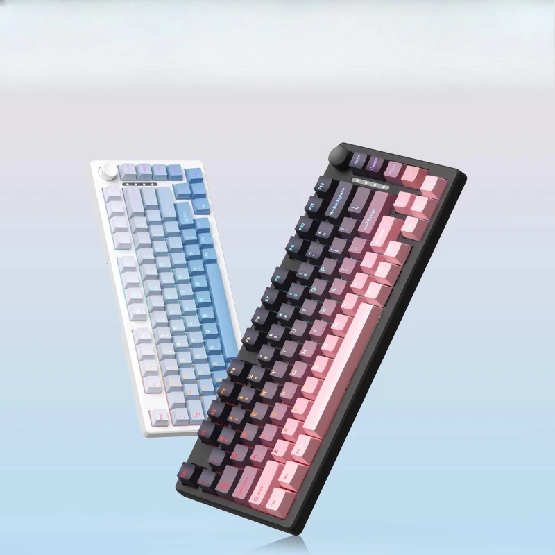 F75 Tri-mode Mechanical Keyboard with Knob Customized RGB Hot Swappble Wireless Ergonomic Gaming Office Mechanical Keyboard Gift
F75 Tri-mode Mechanical Keyboard with Knob Customized RGB Hot Swappble Wireless Ergonomic Gaming Office Mechanical Keyboard Gift