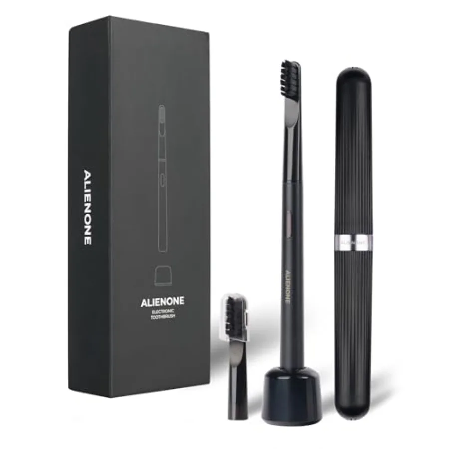 Ultra Slim Sonic Electric Toothbrush - Smart Pressure Sensor for Sensitive Teeth and Gums 32 000 Vibrations IPX6 Waterproof Alu
Ultra Slim Sonic Electric Toothbrush - Smart Pressure Sensor for Sensitive Teeth and Gums 32 000 Vibrations IPX6 Waterproof Alu
