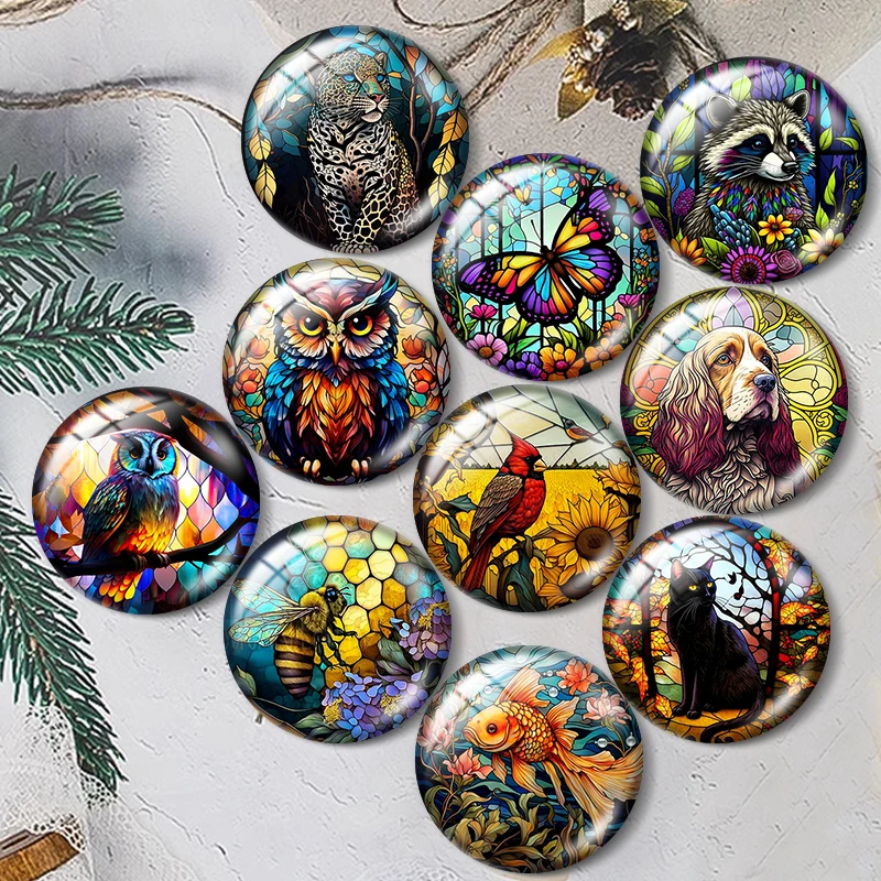 Color animals Dog Red bird butterfly fish 10pcs 12mm/16mm/18mm/25mm Round Photo Glass Cabochon Demo Flat Back Making findings
Color animals Dog Red bird butterfly fish 10pcs 12mm/16mm/18mm/25mm Round Photo Glass Cabochon Demo Flat Back Making findings
