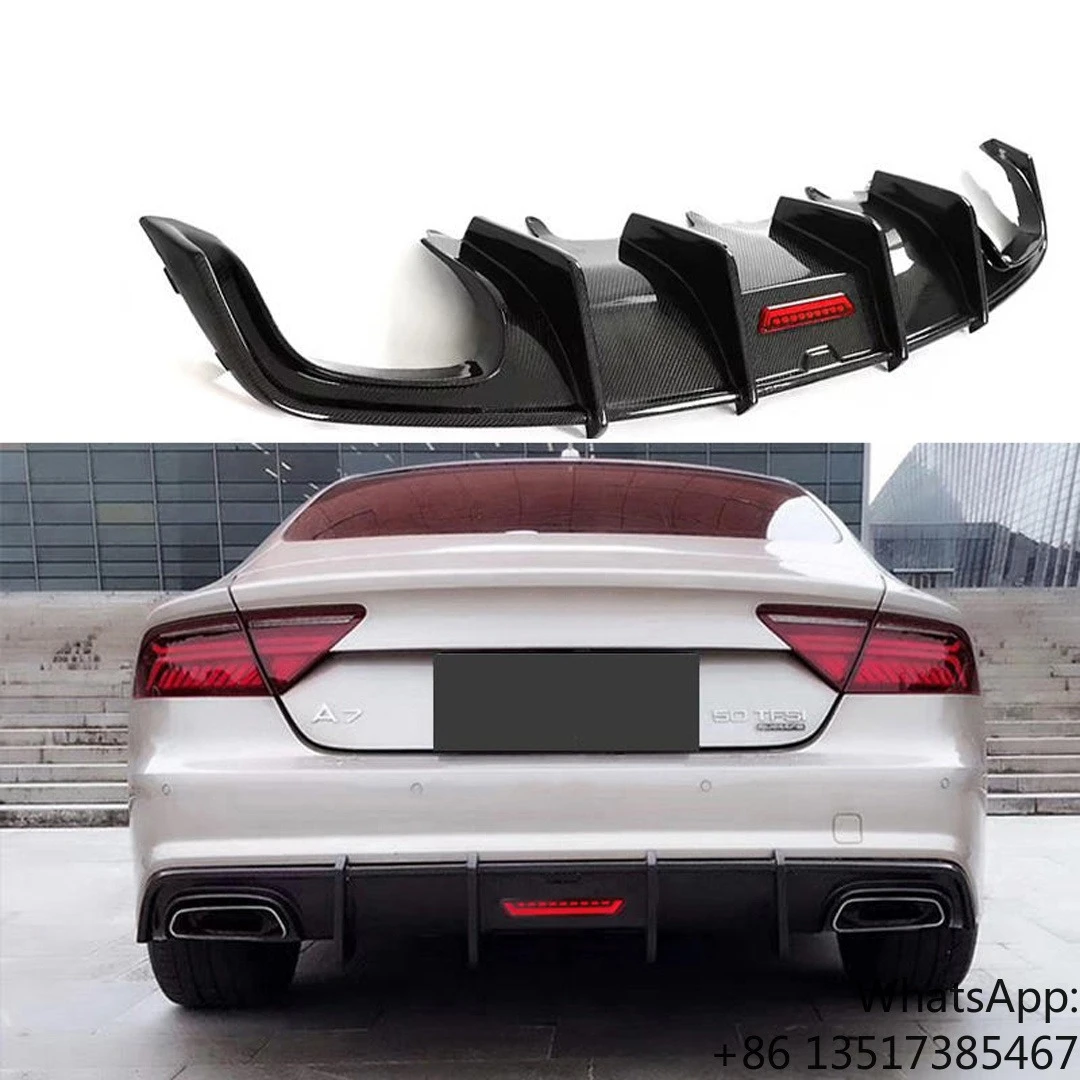 A7 S7 Carbon Fiber with Light Rear Diffuser for Audi A7 S7 2016-2018
A7 S7 Carbon Fiber with Light Rear Diffuser for Audi A7 S7 2016-2018