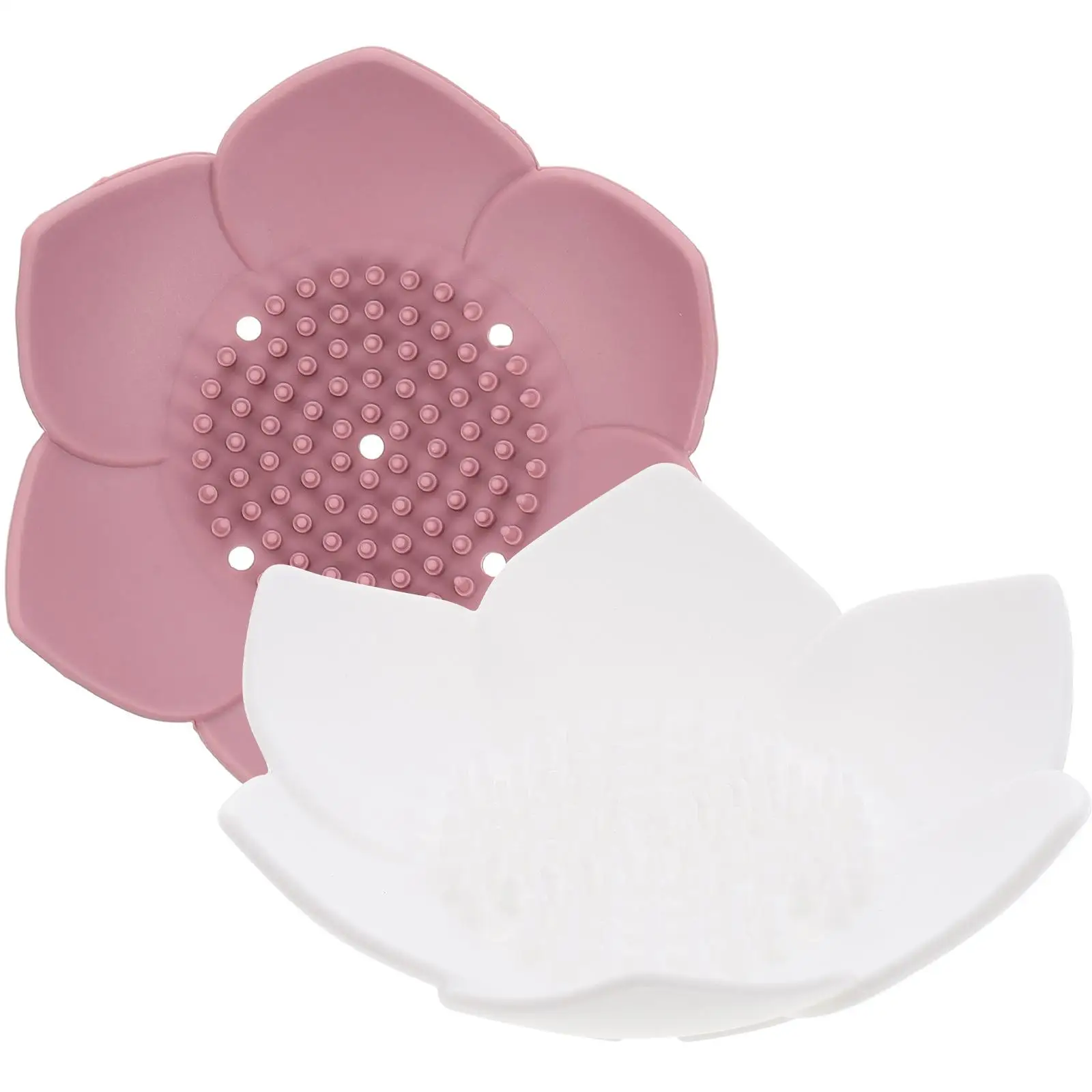 Silicone Soap Holder 2 Pcs Small Size Camping Tray Dish Container Bathroom Sink Shape Self Draining Storage Rack
Silicone Soap Holder 2 Pcs Small Size Camping Tray Dish Container Bathroom Sink Shape Self Draining Storage Rack