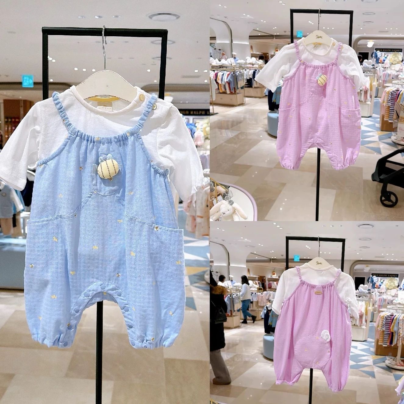 Cute Pure Cotton Summer Outfit for Babies And Toddlers Girls Romper with Overalls And Blouse Short Sleeve Casual Style Childr...
Cute Pure Cotton Summer Outfit for Babies And Toddlers Girls Romper with Overalls And Blouse Short Sleeve Casual Style Childr...