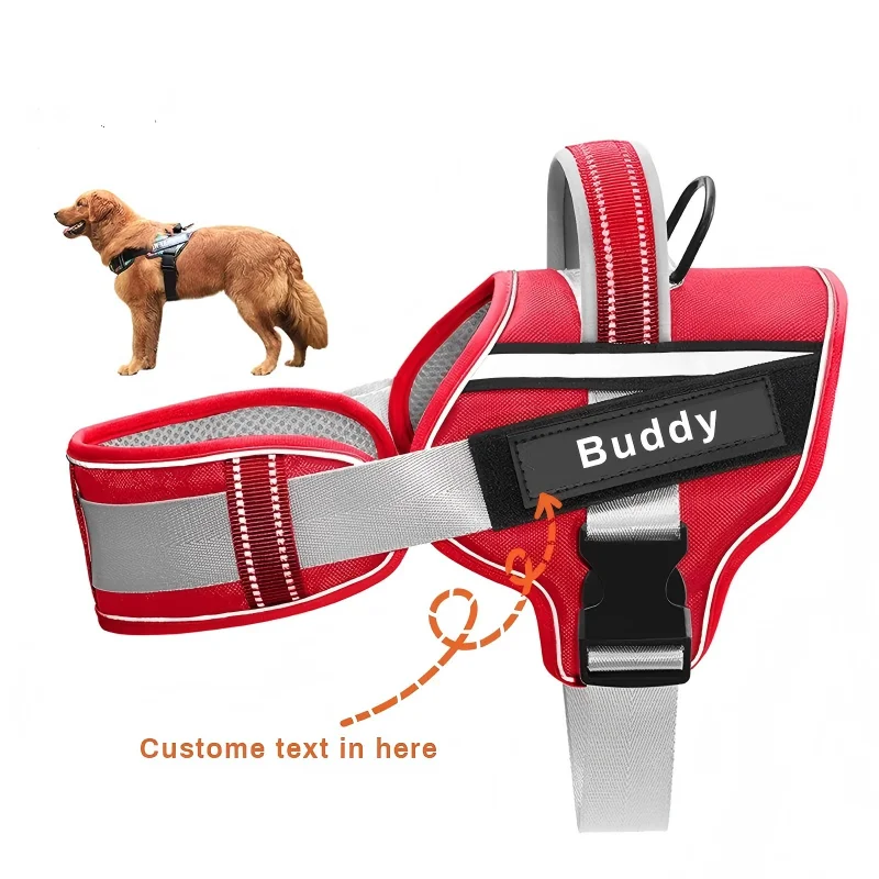 Reflective Nylon Personalized Dog harness Adjustable Harness for Small Medium Large Dogs No Pull Dog Harness for Dropshipping
Reflective Nylon Personalized Dog harness Adjustable Harness for Small Medium Large Dogs No Pull Dog Harness for Dropshipping