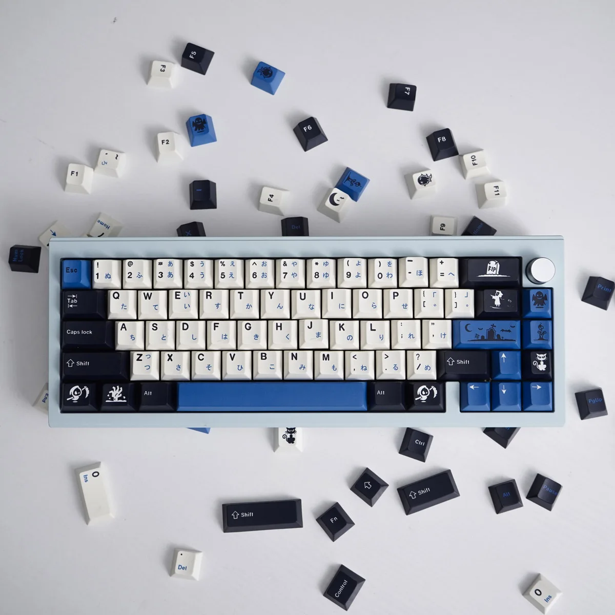 GMK 152 keys Midnight full set of mechanical keyboard PBT keycaps DYE sublimation cherry Profile adaptation 61/64/87
GMK 152 keys Midnight full set of mechanical keyboard PBT keycaps DYE sublimation cherry Profile adaptation 61/64/87