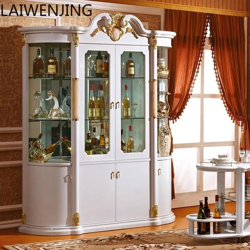 MJY European glass wine cabinet French dining side living room wall decorative cabinet
MJY European glass wine cabinet French dining side living room wall decorative cabinet