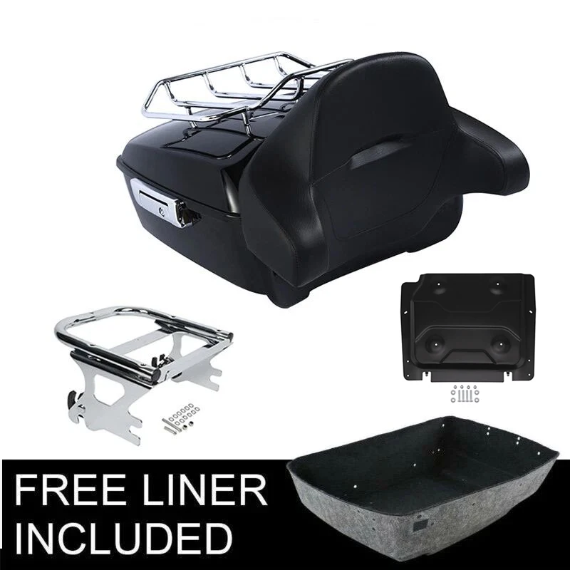 Motorcycle King Trunk Luggage Backrest 2 Up Mount Rack For Harley Touring Road King Electra Glide 1997-2008 Tail Box
Motorcycle King Trunk Luggage Backrest 2 Up Mount Rack For Harley Touring Road King Electra Glide 1997-2008 Tail Box