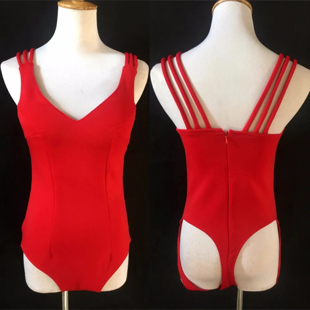 Sexy Low Chest Hollow Hips Sling Bodysuit Gloves for Singer Dancer Stage Performance Costume Nightclub Bar Party Show Outfit
Sexy Low Chest Hollow Hips Sling Bodysuit Gloves for Singer Dancer Stage Performance Costume Nightclub Bar Party Show Outfit