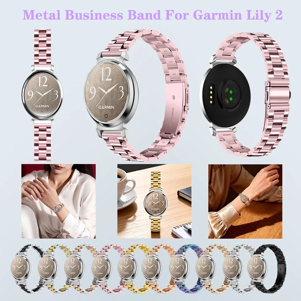 Watch for Women Business Watch Strap for Garmin Lily 2 Watch Bands Stainless Steel Metal Buckle Strap for Garmin Lily 2 Band
Watch for Women Business Watch Strap for Garmin Lily 2 Watch Bands Stainless Steel Metal Buckle Strap for Garmin Lily 2 Band