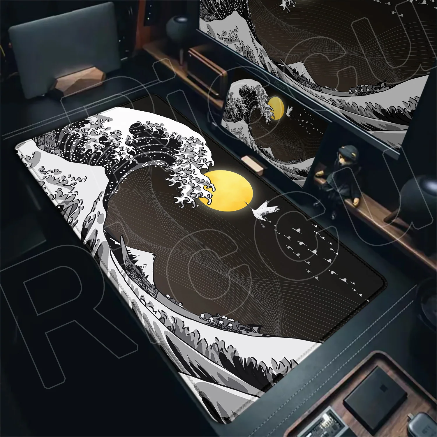 HD Custom Print Mousepad Japan Art Great Waves Rubber Keyboard Desk Mat XXL Lock Edge Playmat Non-Slip Office Computer Mouse Pad
HD Custom Print Mousepad Japan Art Great Waves Rubber Keyboard Desk Mat XXL Lock Edge Playmat Non-Slip Office Computer Mouse Pad