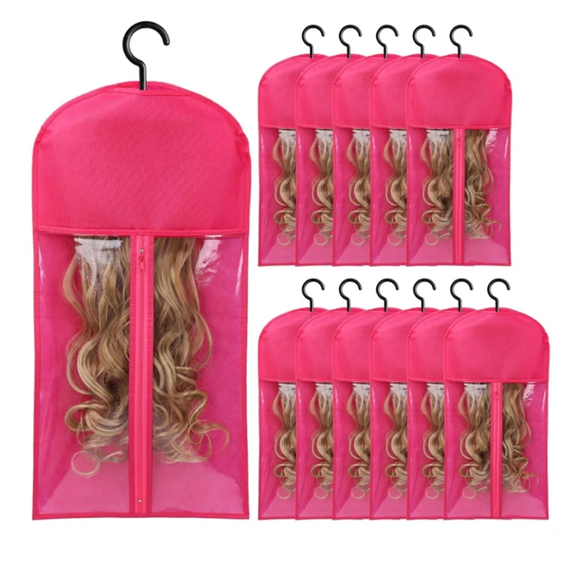 ABVA-12PCS Wig Holder Wig Storage Wig Bags Storage With Hanger Hair Extension Holder Wig Holder For Hair Extension Storage
ABVA-12PCS Wig Holder Wig Storage Wig Bags Storage With Hanger Hair Extension Holder Wig Holder For Hair Extension Storage
