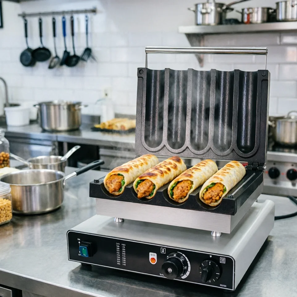 Burrito Maker 5 Rolls Commercial Electric Tortilla Warmer Heavy Duty Flatbread Press for Food Truck
Burrito Maker 5 Rolls Commercial Electric Tortilla Warmer Heavy Duty Flatbread Press for Food Truck