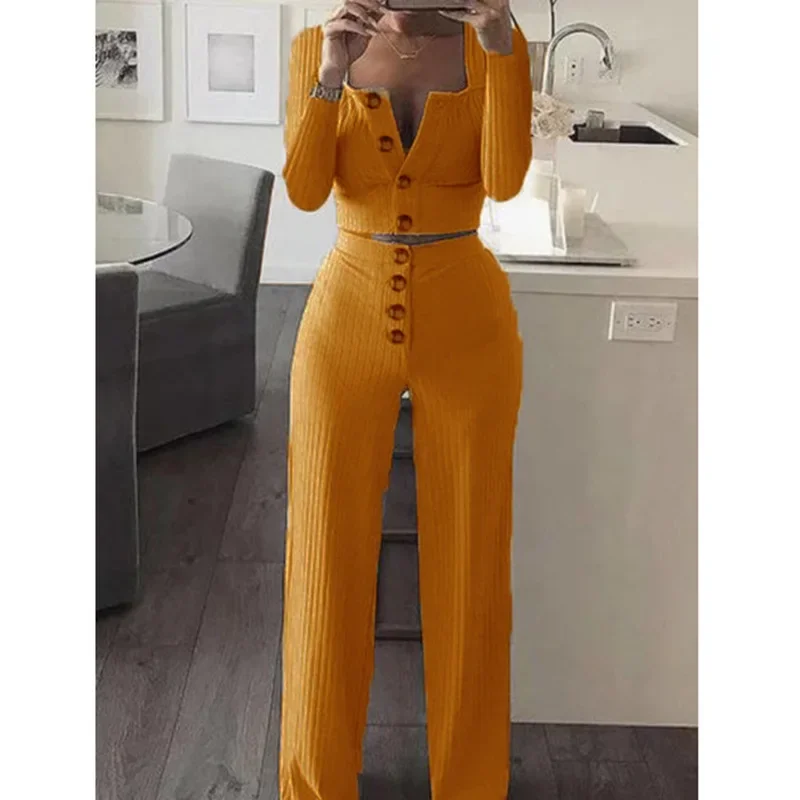 Cardigan Slim Two Piece Set Women Knitted Tracksuit Sexy Crop Top Pants Solid Color Sweatpants Fitness Sweatsuit 2023 New Spring
Cardigan Slim Two Piece Set Women Knitted Tracksuit Sexy Crop Top Pants Solid Color Sweatpants Fitness Sweatsuit 2023 New Spring