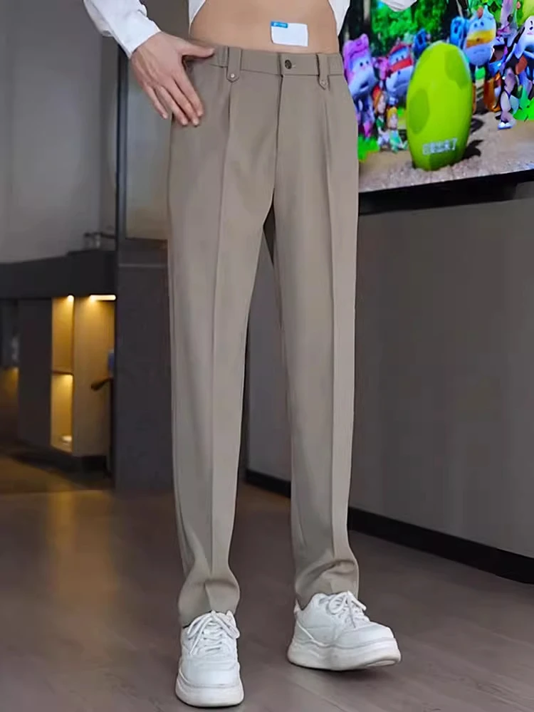 Spring Summer New Ice Silk Drape Smooth Straight Leg Men's Casual Pants Anti-Wrinkle Slimming Versatile Breathable Polyester ...
Spring Summer New Ice Silk Drape Smooth Straight Leg Men's Casual Pants Anti-Wrinkle Slimming Versatile Breathable Polyester ...