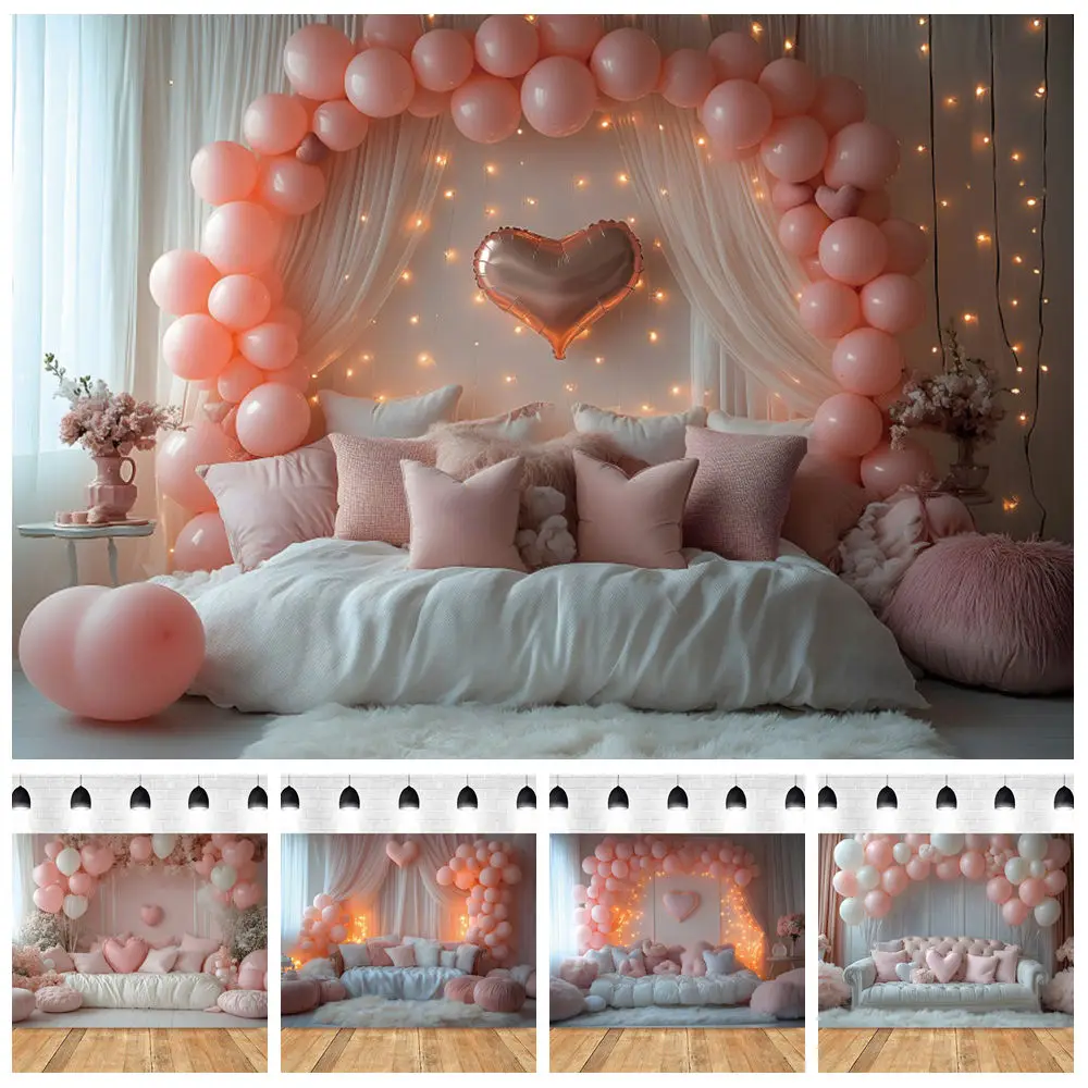 Pink Love Heart Balloon Valentine’s Day Backdrop Wedding Bridal Shower Birthday Party Couple Portrait Photography Background
Pink Love Heart Balloon Valentine’s Day Backdrop Wedding Bridal Shower Birthday Party Couple Portrait Photography Background