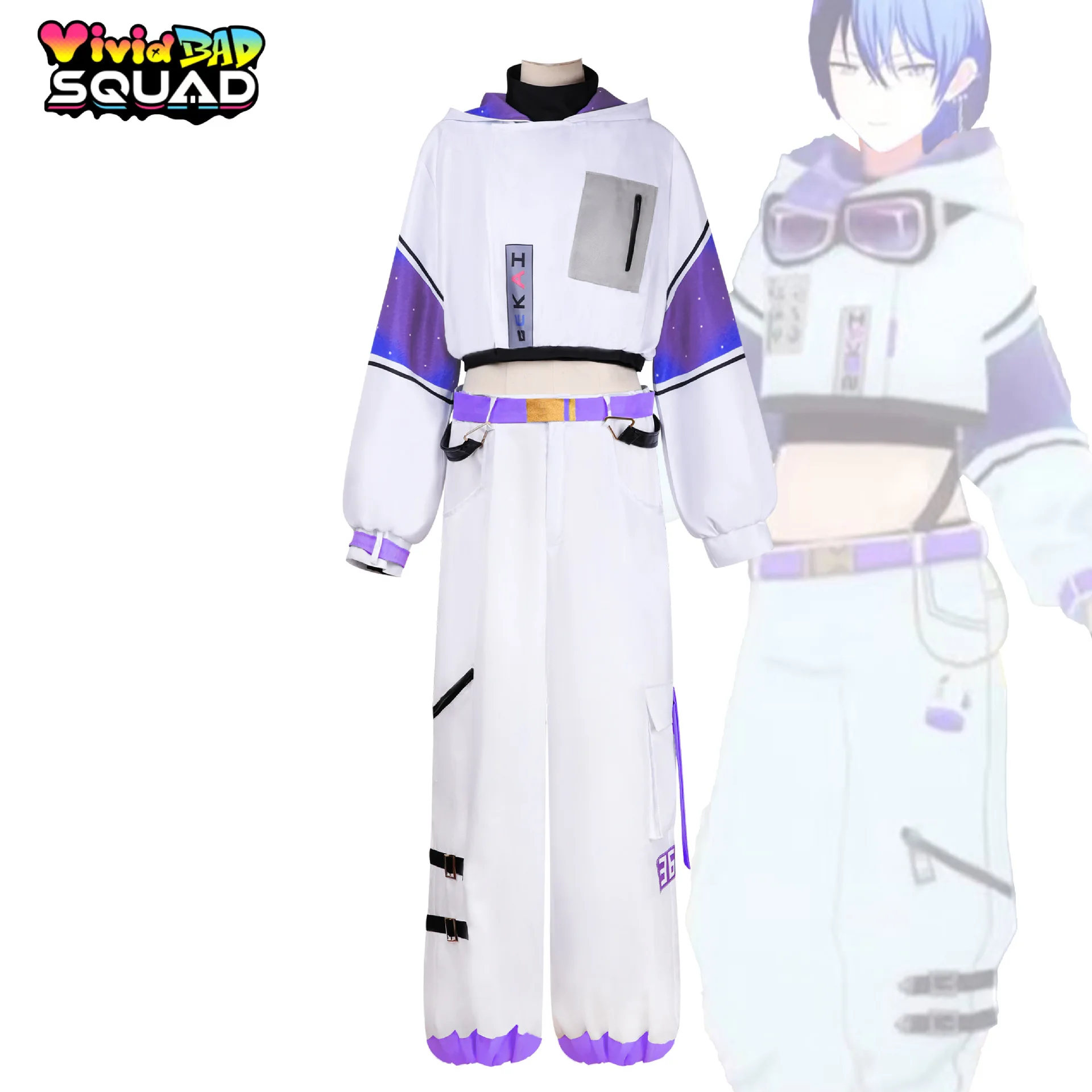 2100 проект маскировки на Хэллоуин Sekai Vivid BAD SQUAD BAD DOGS Aoyagi Toya, карнавальный костюм, парик для взрослых, нейтральный белый комплект униформы
2100 проект маскировки на Хэллоуин Sekai Vivid BAD SQUAD BAD DOGS Aoyagi Toya, карнавальный костюм, парик для взрослых, нейтральный белый комплект униформы