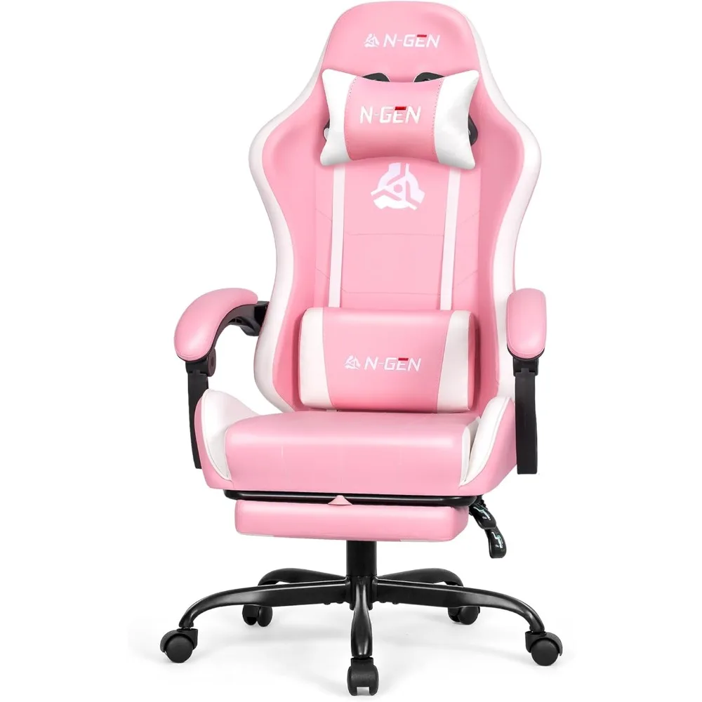 High back ergonomic gaming chair with footrest, height adjustable, PU leather recliner.Comfortable for office computer desk use.
High back ergonomic gaming chair with footrest, height adjustable, PU leather recliner.Comfortable for office computer desk use.