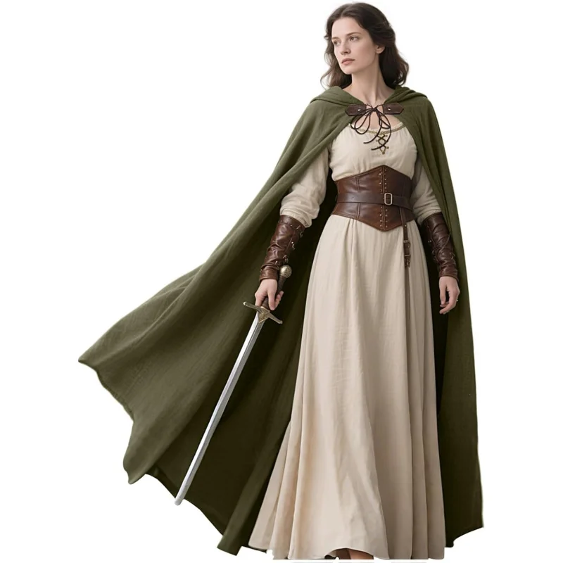 ❤️❤️❤️L'VOW Medieval Hooded Cloak Linen Renaissance Cape with Hood - Halloween Hobbit Cosplay Witch Wizard LARP❤️⭐️❤️
❤️❤️❤️L'VOW Medieval Hooded Cloak Linen Renaissance Cape with Hood - Halloween Hobbit Cosplay Witch Wizard LARP❤️⭐️❤️