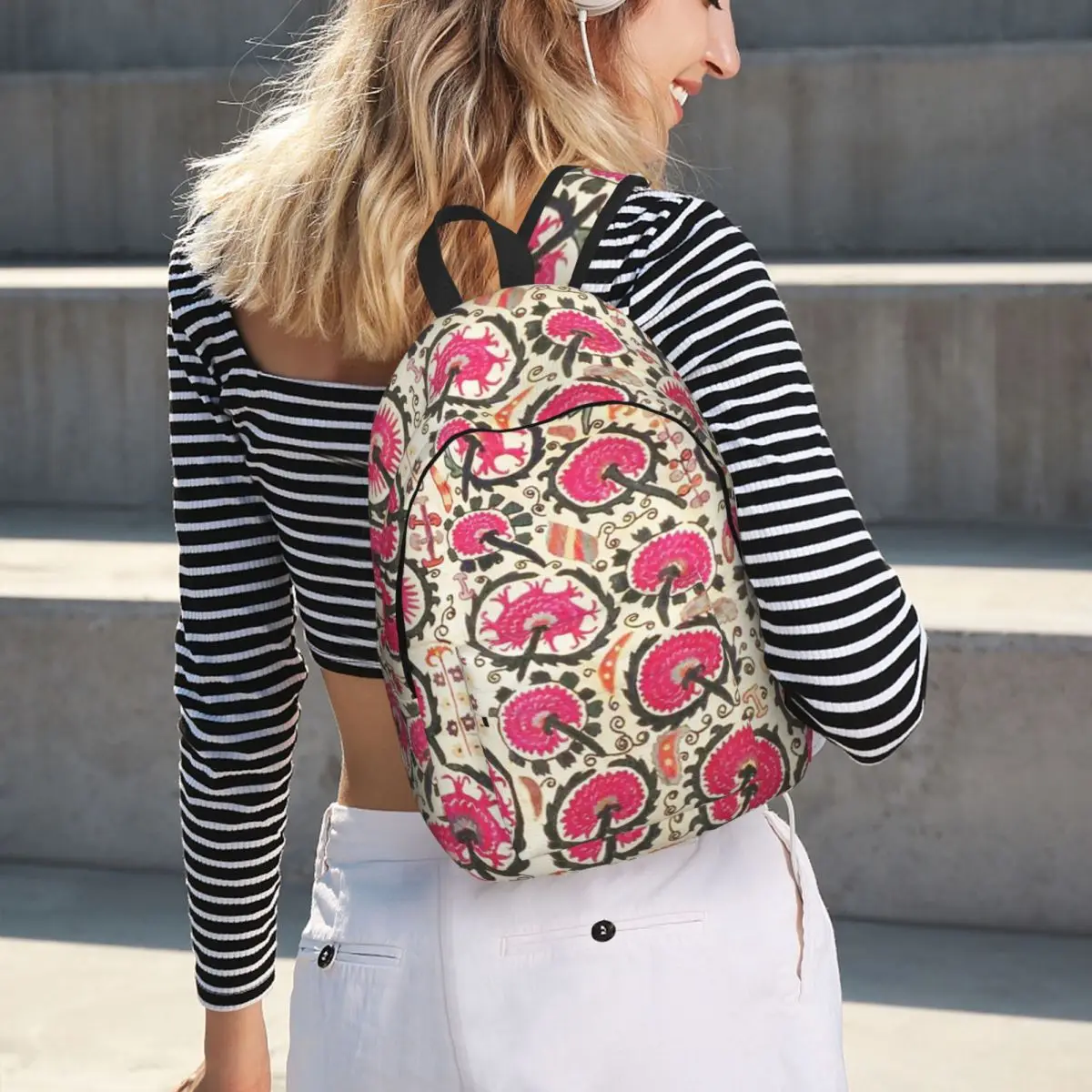 Vintage Bohemian Suzani Uzbekistan Student Backpack School Bag Hiking Travel Daypack for Boys Girls Bookbag Shoulder Bags
Vintage Bohemian Suzani Uzbekistan Student Backpack School Bag Hiking Travel Daypack for Boys Girls Bookbag Shoulder Bags