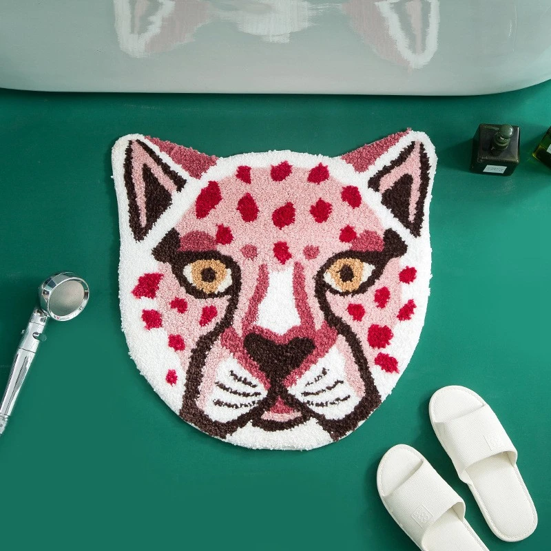 Cartoon Leopard Head Decor Bathroom Mat Flocking Toilet Shower Absorbent Foot Pad Bedroom Kitchen Non-Slip Entrance Door Carpet
Cartoon Leopard Head Decor Bathroom Mat Flocking Toilet Shower Absorbent Foot Pad Bedroom Kitchen Non-Slip Entrance Door Carpet
