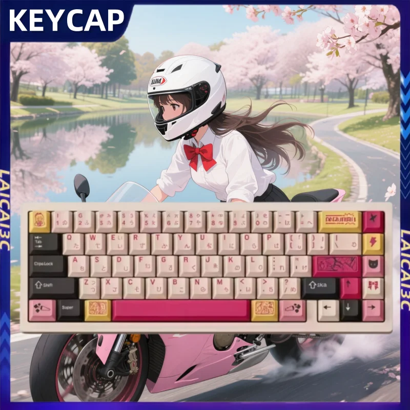 Creative Motorcycle Girl Keycaps Japanese Root Cherry Profile Anime Cartoon Cute Mechanical Keyboards Gift Collectible Keycaps
Creative Motorcycle Girl Keycaps Japanese Root Cherry Profile Anime Cartoon Cute Mechanical Keyboards Gift Collectible Keycaps