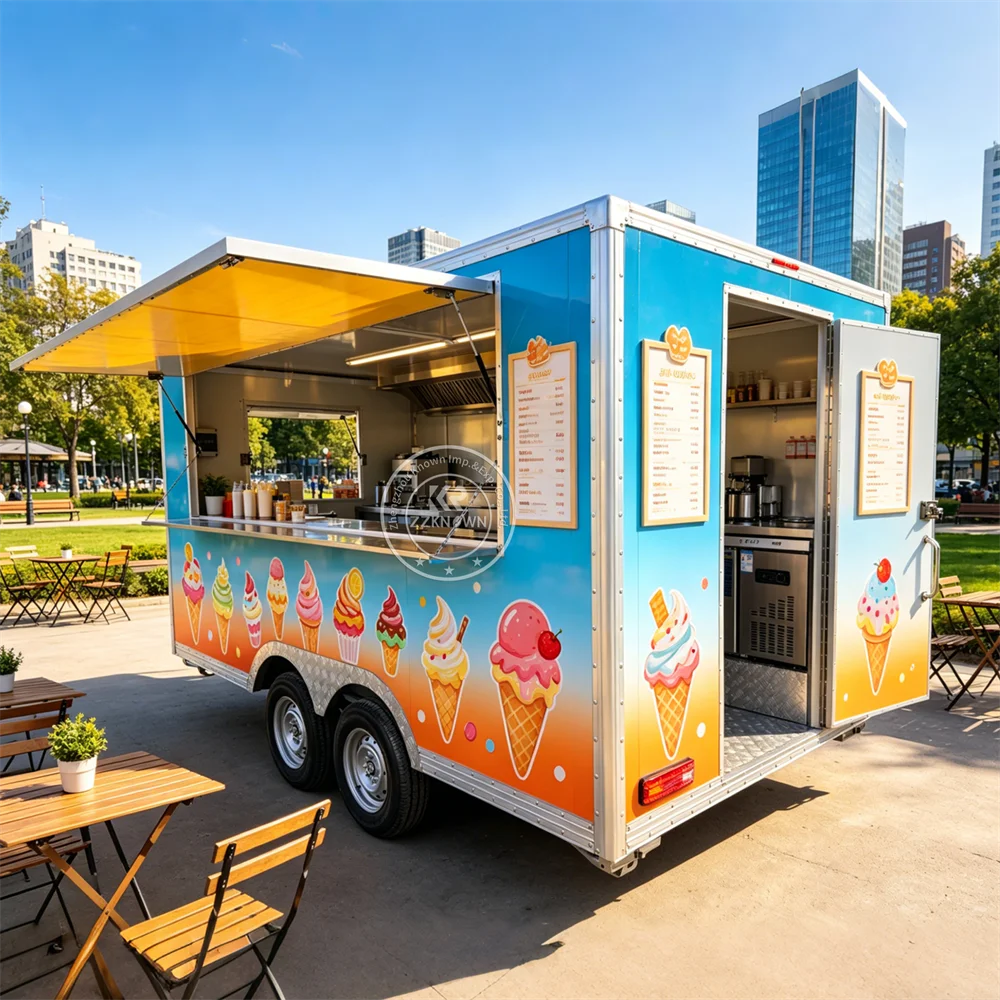 Concession Food Truck Fully Equipped Mobile Coffee Pizza Truck Outdoor Fast Food Trailer Cart For Sale
Concession Food Truck Fully Equipped Mobile Coffee Pizza Truck Outdoor Fast Food Trailer Cart For Sale