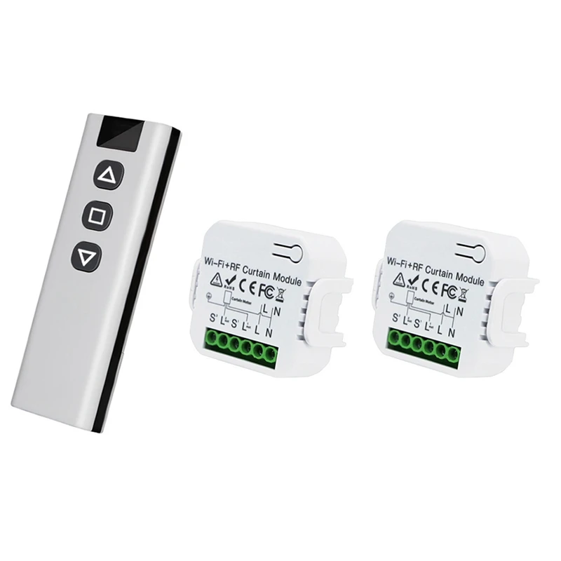 JAJA Tuya Smart Curtain Switch Wifi 433Mhz Roller Shutter Blinds Control Module With RF Remote For Electric Roller Shutter
JAJA Tuya Smart Curtain Switch Wifi 433Mhz Roller Shutter Blinds Control Module With RF Remote For Electric Roller Shutter