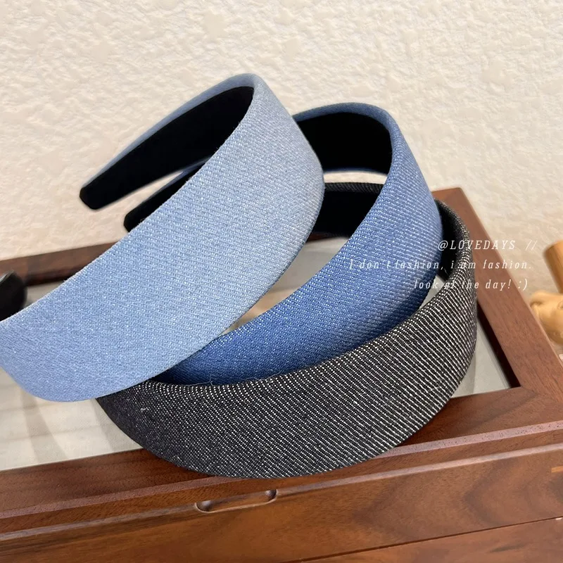 Headband Wide Solid Denim Vintage Preppy Flattering Outdoor Non Slip Comfortable Sturdy Premium Hair Holder for Women Daily Use
Headband Wide Solid Denim Vintage Preppy Flattering Outdoor Non Slip Comfortable Sturdy Premium Hair Holder for Women Daily Use